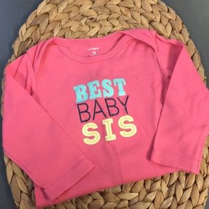 Best baby sis onsie